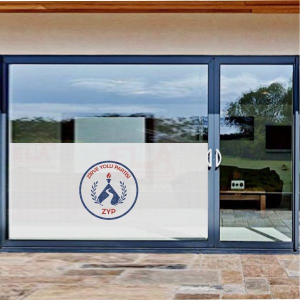 Zirve Yolu Partisi Cam Sticker Etiket Zirve Yolu Partisi Cam Yap��kan� Zirve Yolu Partisi Cam Yaz�s�