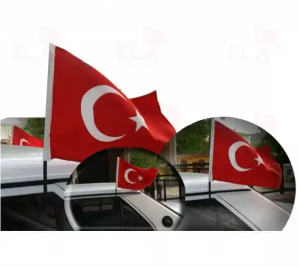 Araç Konvoy Bayrağı (Türk Bayrağı ve Plastik Aparat)