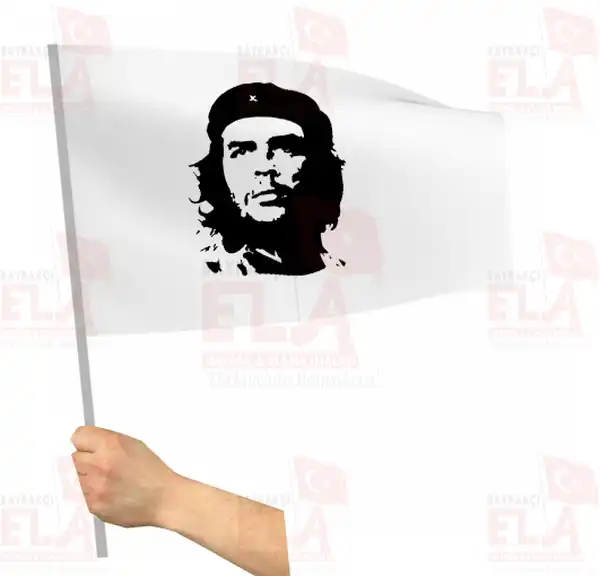 Che Guevara Sopal Bayrak ve Flamalar