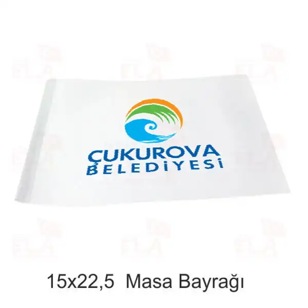 Çukurova Belediyesi Masa Bayrağı