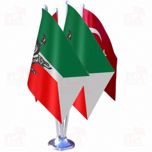 �dil Bulgar Devleti D�rtl� �zel Masa Bayra��
