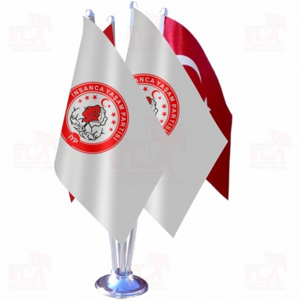 �nsanca Ya�am Partisi D�rtl� �zel Masa Bayra��