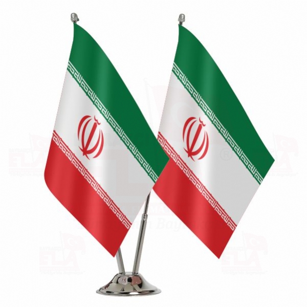 İran İkili Masa Bayrağı