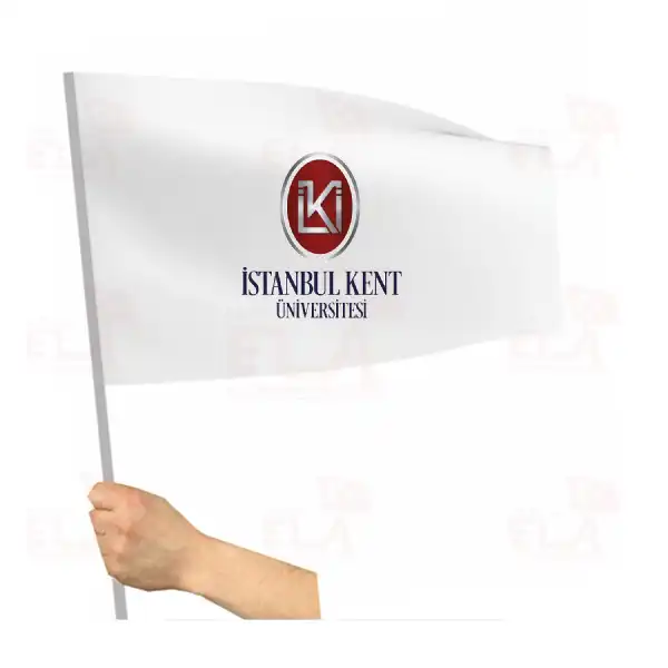 İstanbul Kent Üniversitesi Sopalı Bayrak ve Flamalar