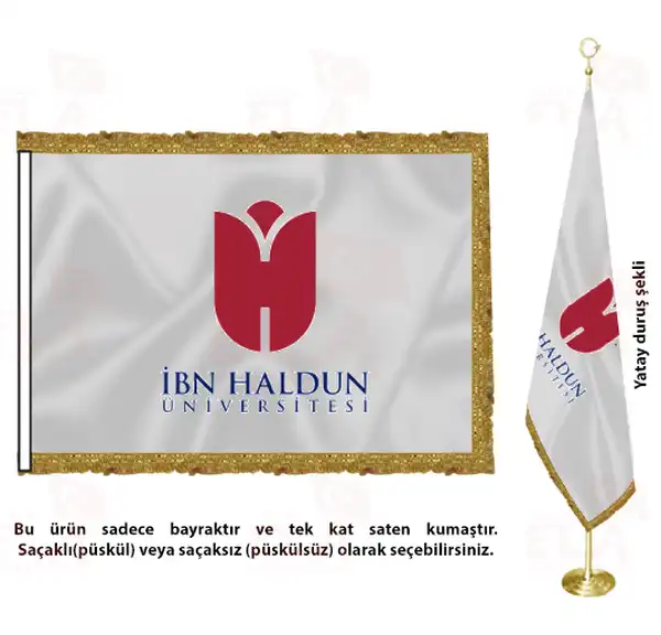 İstanbul İbn Haldun Üniversitesi Saten Makam Flaması