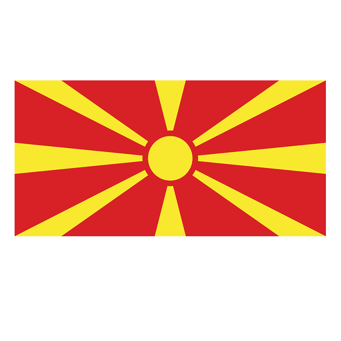 Kuzey Makedonya Bayrağı