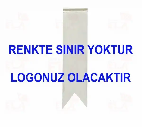 Özel Kırlangıç Masa Bayrağı ( 8x32 cm )