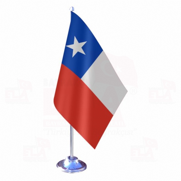 Şili Tekli Masa Bayrağı
