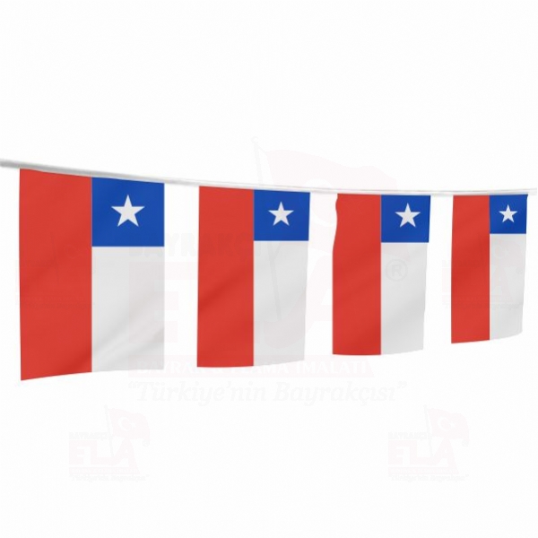 Şili İpe Dizili Flamalar ve Bayraklar