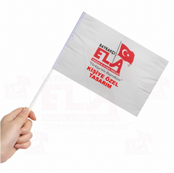 50x75 Özel Logolu Sopalı Bayrak​