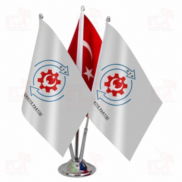 �reten T�rkiye Partisi Logolu ��l� Masa Bayra��